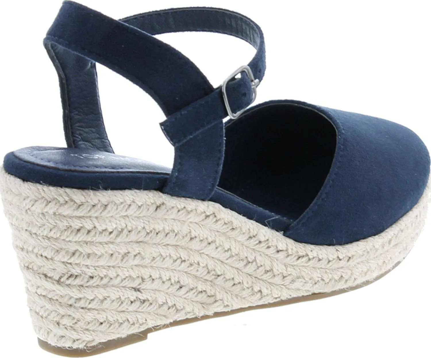 TOP Moda Wishing-5 Women's Closed Toe Buckle Strap Espedrilles Sandals
