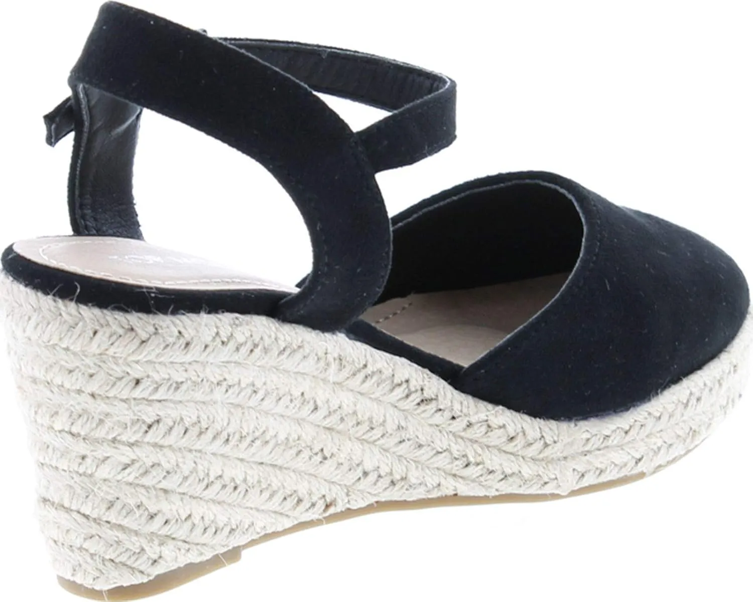 TOP Moda Wishing-5 Women's Closed Toe Buckle Strap Espedrilles Sandals