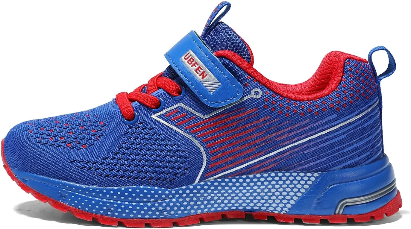 UBFEN Kids Sneakers Boys Girls Tennis Shoes for Running Athletic Walking Gym Sports Lightweight Breathable