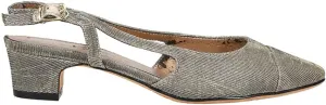 VANELi Womens Aliz Round Toe Slingback Pumps Dress Casual Low Heel 1-2" - Black