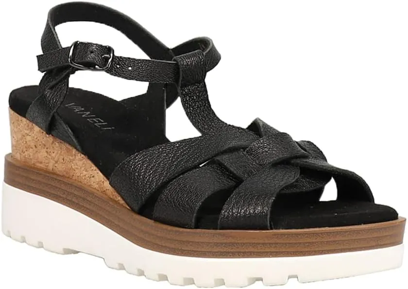 VANELi Womens Carly Cork Casual Sandals Casual Mid Heel 2-3" - Beige