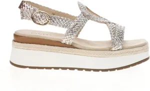 VANELi Womens Emalia Metallic Platform Casual Sandals Casual Low Heel 1-2" - Gold