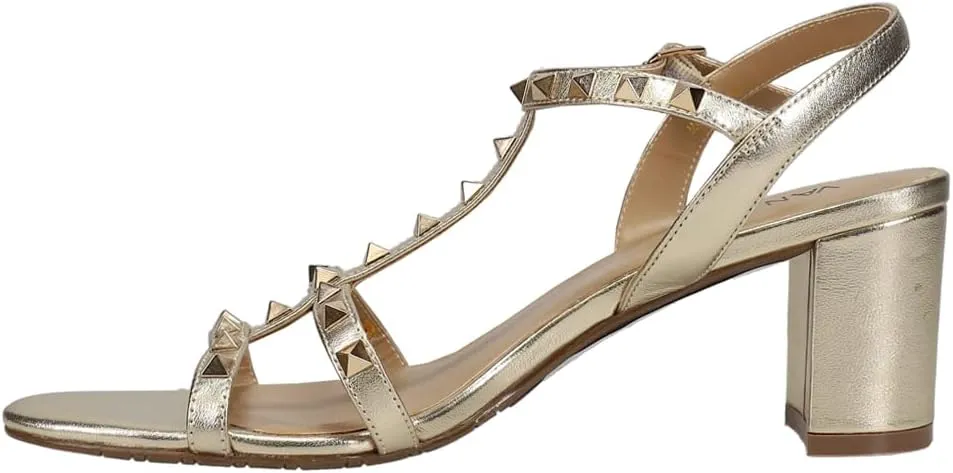 VANELi Womens Midge Studded Slingback Dress Sandals Mid Heel 2-3" - Beige