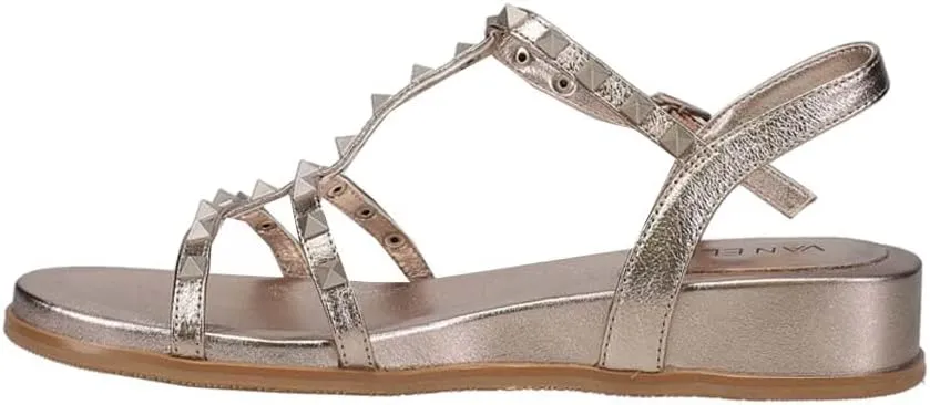VANELi Womens Midge Studded Slingback Dress Sandals Mid Heel 2-3" - Beige