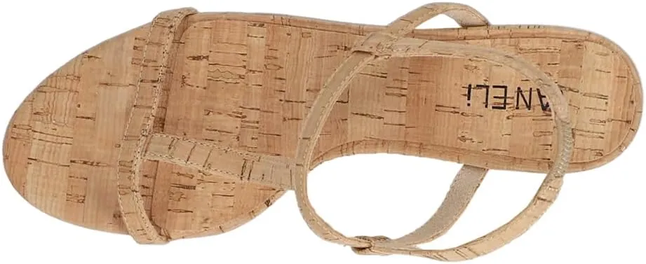 VANELi Womens Mohan T-Strap Casual Sandals Casual Mid Heel 2-3" - Beige