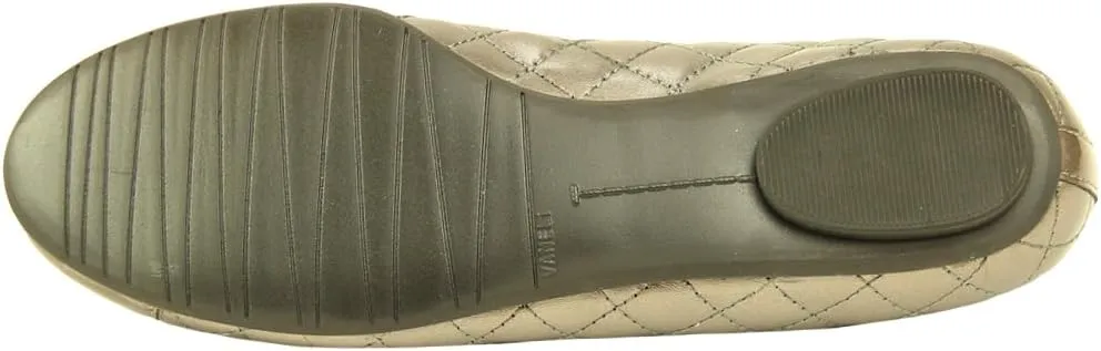 VANELi Womens Serene Quilted Slip On Ballet Flats Casual - Yellow