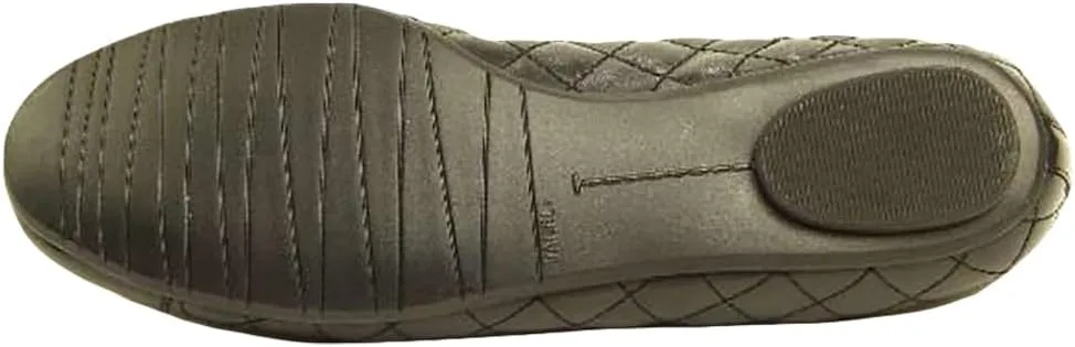 VANELi Womens Serene Quilted Slip On Ballet Flats Casual - Yellow