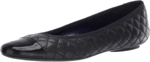 VANELi Womens Serene Quilted Slip On Ballet Flats Casual - Yellow