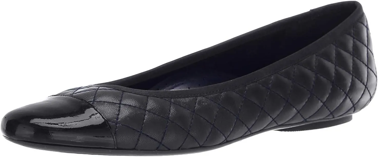 VANELi Womens Serene Quilted Slip On Ballet Flats Casual - Yellow