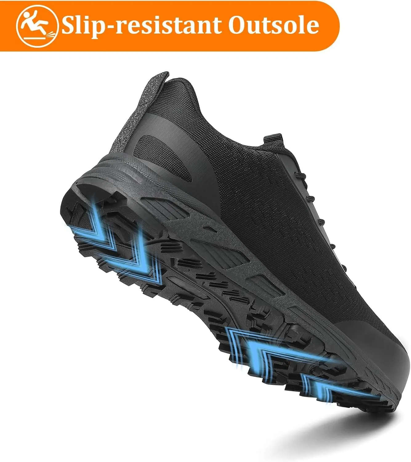VikoViren Steel Toe Shoes for Men Women Comfy Lightweight Indestructible Non Slip Safety Work Sneakers Warehouse Industry Construction Shoes