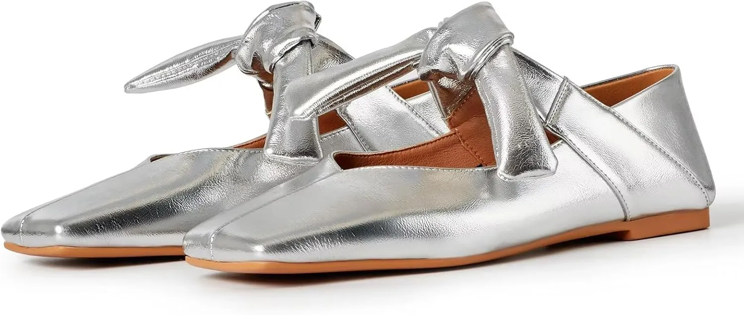 vimitty Women Fashion Classy Cute Flats Toe Daily Cozy Comfort Slip on Flat Shoes Ballet