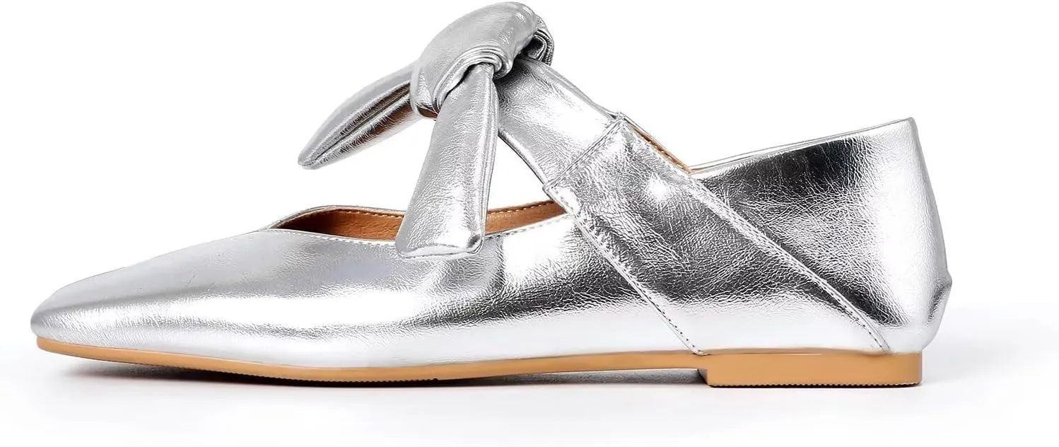 vimitty Women Fashion Classy Cute Flats Toe Daily Cozy Comfort Slip on Flat Shoes Ballet