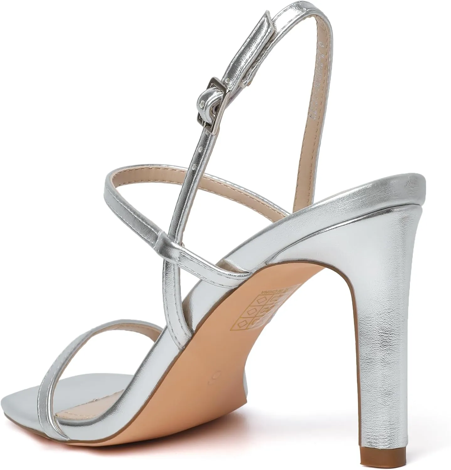 vivianly Women's Strappy Heels for Women Sandals Trendy Square Toe Sandals with Ankle Strap For Weddings, Proms, Parties