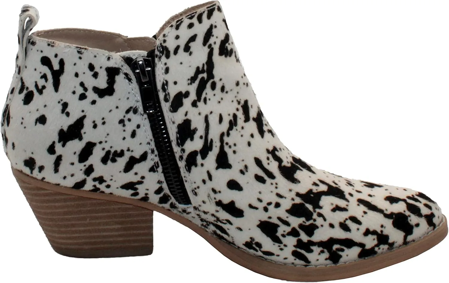 VOLATILE Womens Gracemont Zippered Casual Boots Ankle Low Heel 1-2" - Brown