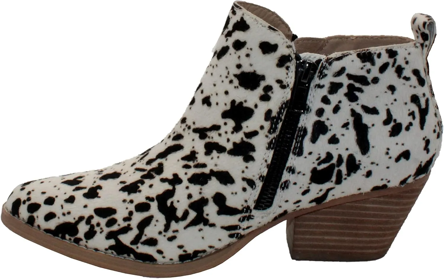 VOLATILE Womens Gracemont Zippered Casual Boots Ankle Low Heel 1-2" - Brown