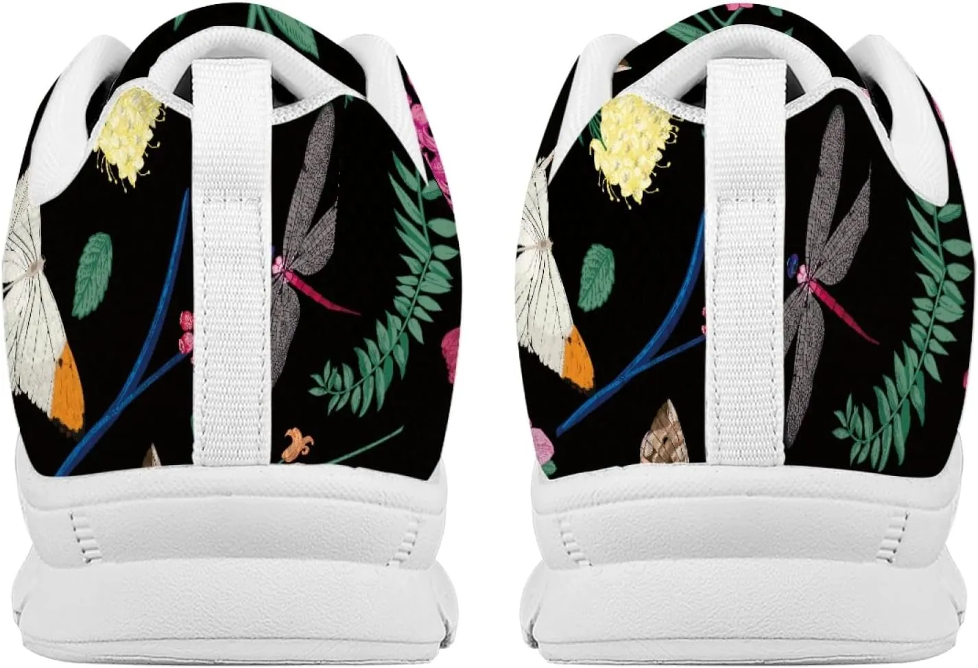 Wanyint Rainbow Stripes Print Women Tennis Sneakers Lace-up Walking Training Shoes Non Slip Sports Footwear