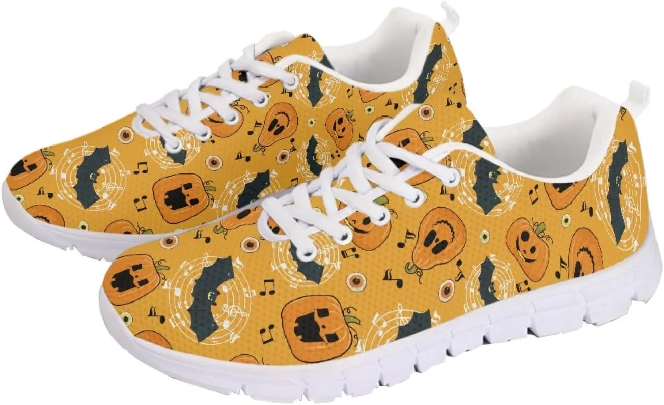 Wanyint Rainbow Stripes Print Women Tennis Sneakers Lace-up Walking Training Shoes Non Slip Sports Footwear