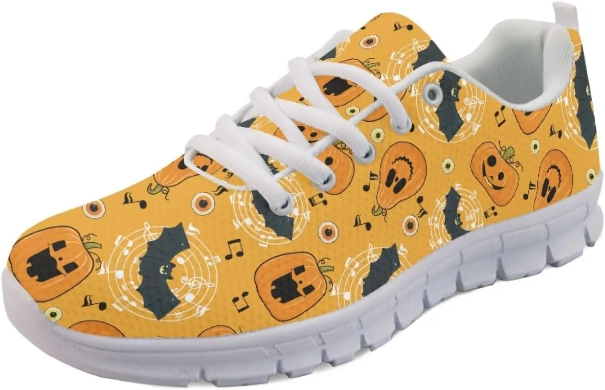 Wanyint Rainbow Stripes Print Women Tennis Sneakers Lace-up Walking Training Shoes Non Slip Sports Footwear