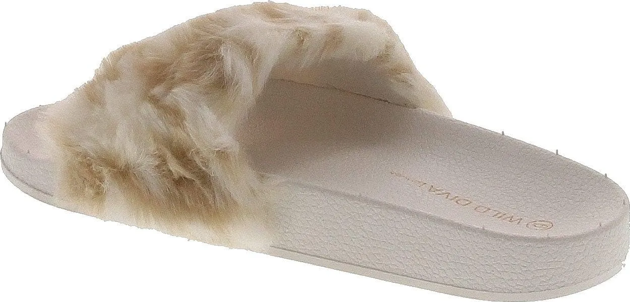 Wild Diva Lounge Womens Matty-01 Fashion Slides