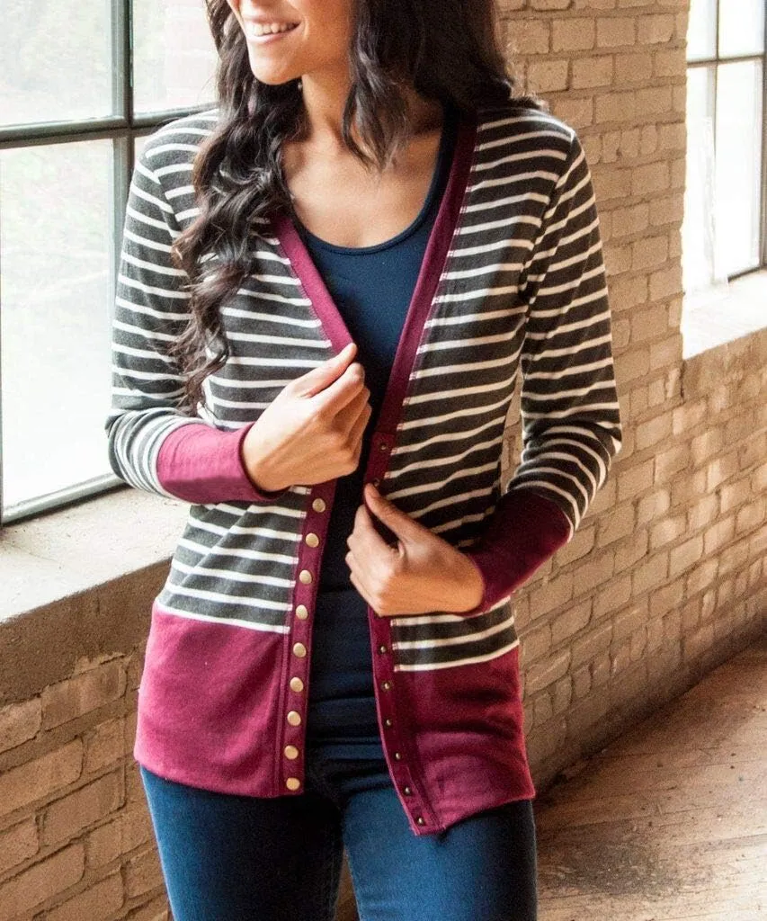 Women's Button Down Cardigan Long Sleeve Tops Shirts Outwear Solid Knit Ribbed Open Front Cardigan Sweaters