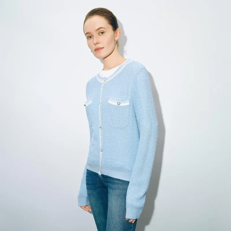 Womens Cardigan Sweaters 2025 Spring Long Sleeve Button Down Open Front Knitted Jackets