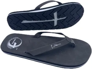 Women’s Christian Clothing and Footwear, Cross Bottom Women’s Sandals, Flip Flops for Women with John 3:16 Bible Verse, Unique Christian Apparel