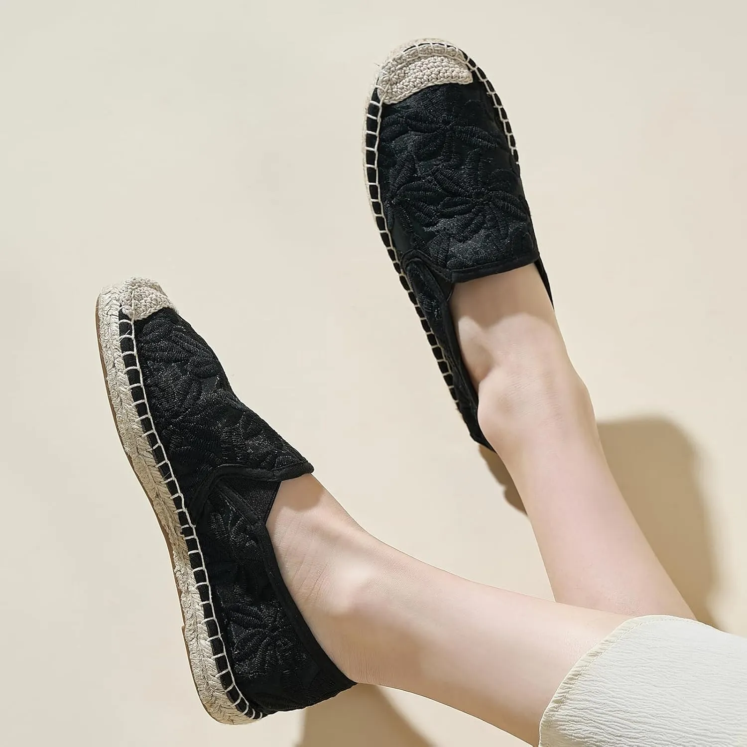 Womens Extra Wide Width Flats Shoes White Flats Dress Flats Comfortable Casual Loafer Shoes