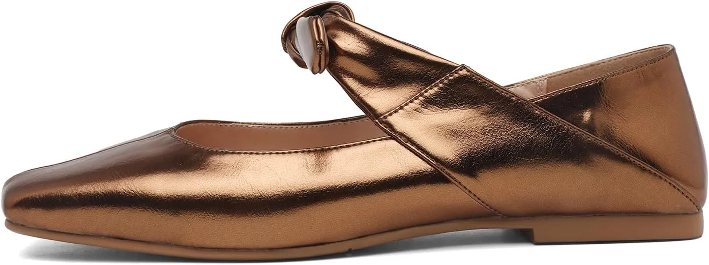 Women’s Flats Square Toe Bow Mary Jane Ballet Flats Fashion Wedding Party Shoes