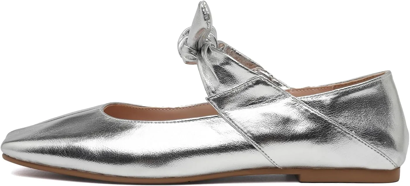 Women’s Flats Square Toe Bow Mary Jane Ballet Flats Fashion Wedding Party Shoes