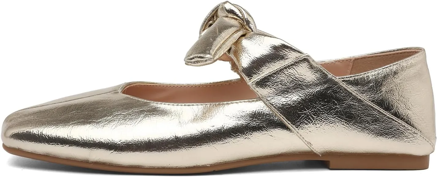 Women’s Flats Square Toe Bow Mary Jane Ballet Flats Fashion Wedding Party Shoes