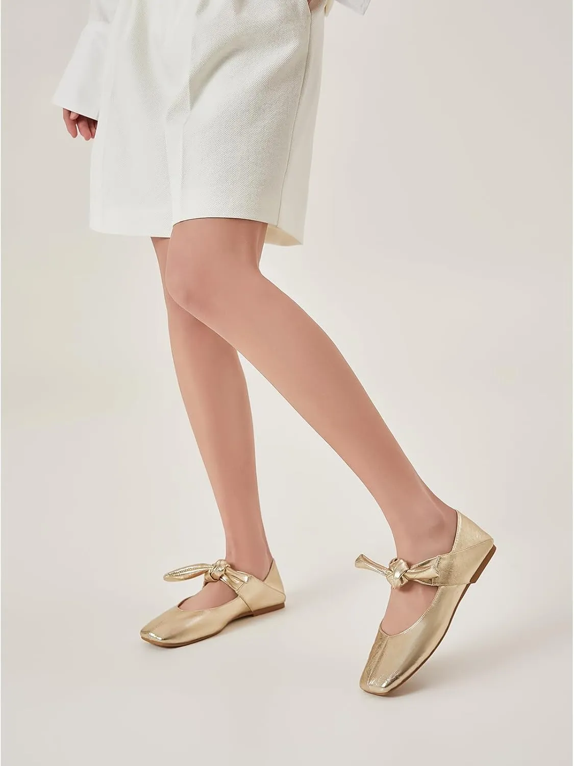 Women’s Flats Square Toe Bow Mary Jane Ballet Flats Fashion Wedding Party Shoes