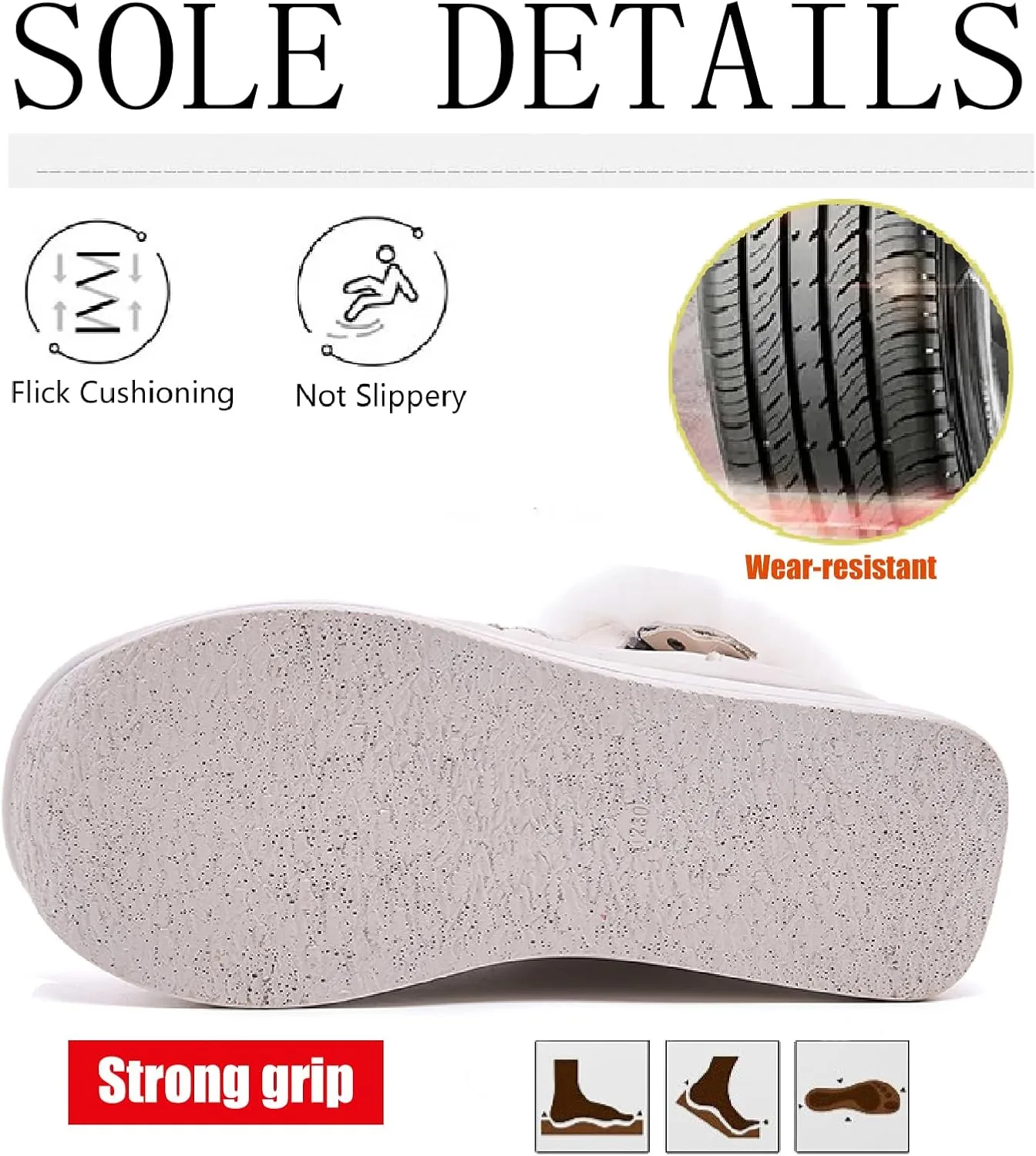 Women's Genuine Leather Platform Wedge Ankle Boots with Side Zipper Warm Fur Lined Fashion Comfortable Round Toe High Heel Snow Boots Winter Outdoor Walking Dress Bootie