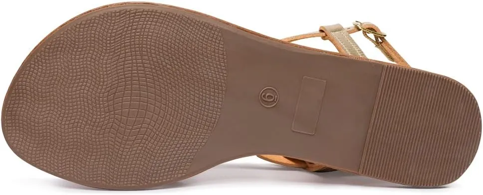 Women's Gladiator Flat Sandals Fisherman Strappy Sandals Ankle Strap Sandals