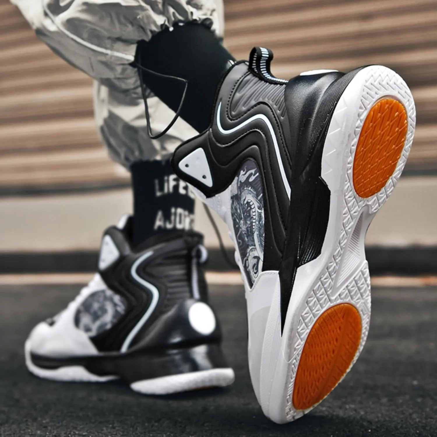 Womens High Top Chinese Stylish Basketball Shoes Comfortable Lace Up Athletic Sports Running Sneakers Non-Slip Soft Tennis Walking Shoes