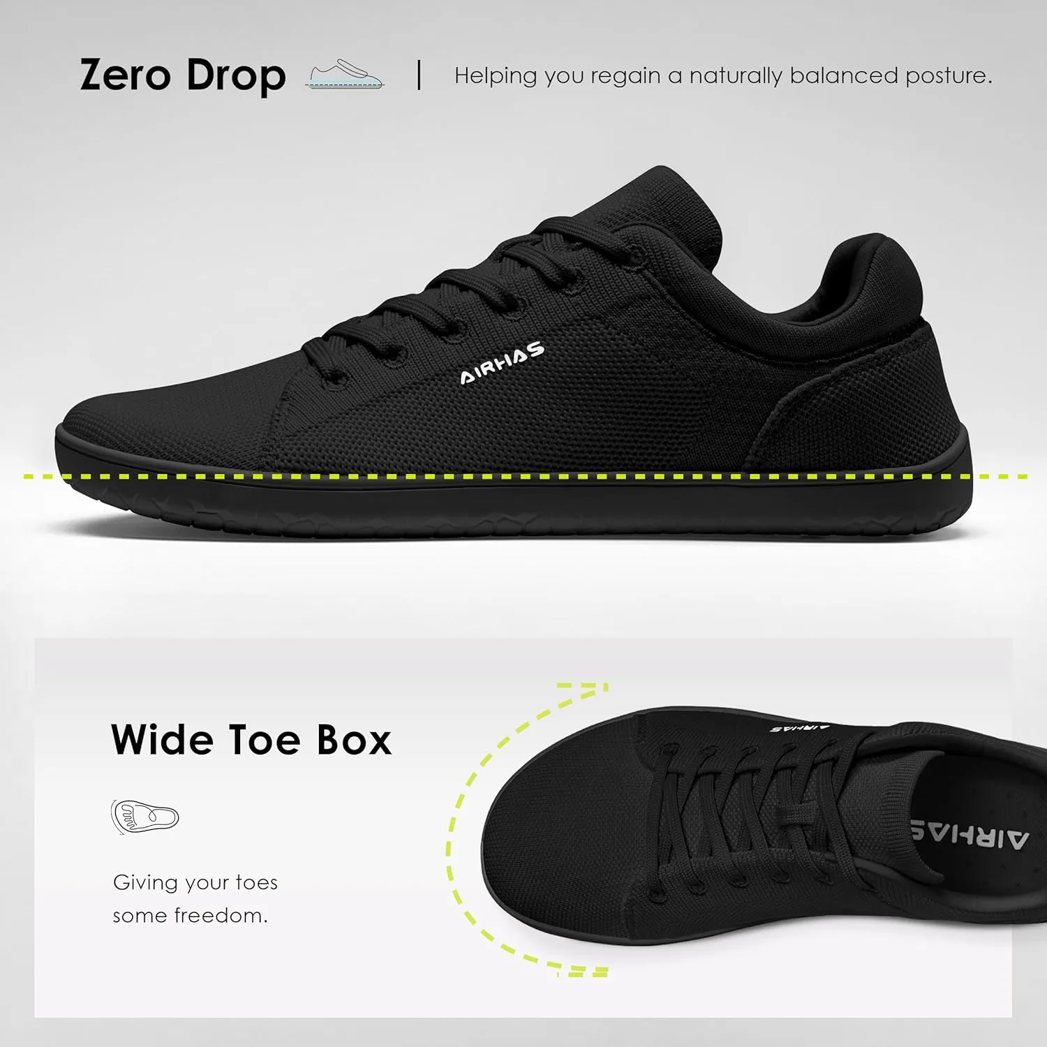 Womens Minimalist Barefoot Shoes Zero Drop Wide Toe Box Shoes Lightweight Casual Fashion Sneakers for Women