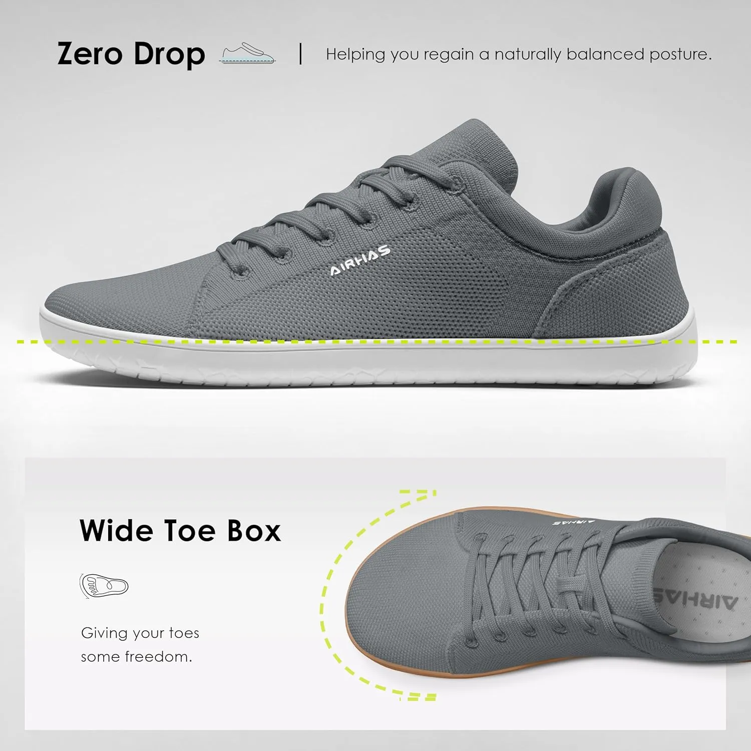 Womens Minimalist Barefoot Shoes Zero Drop Wide Toe Box Shoes Lightweight Casual Fashion Sneakers for Women