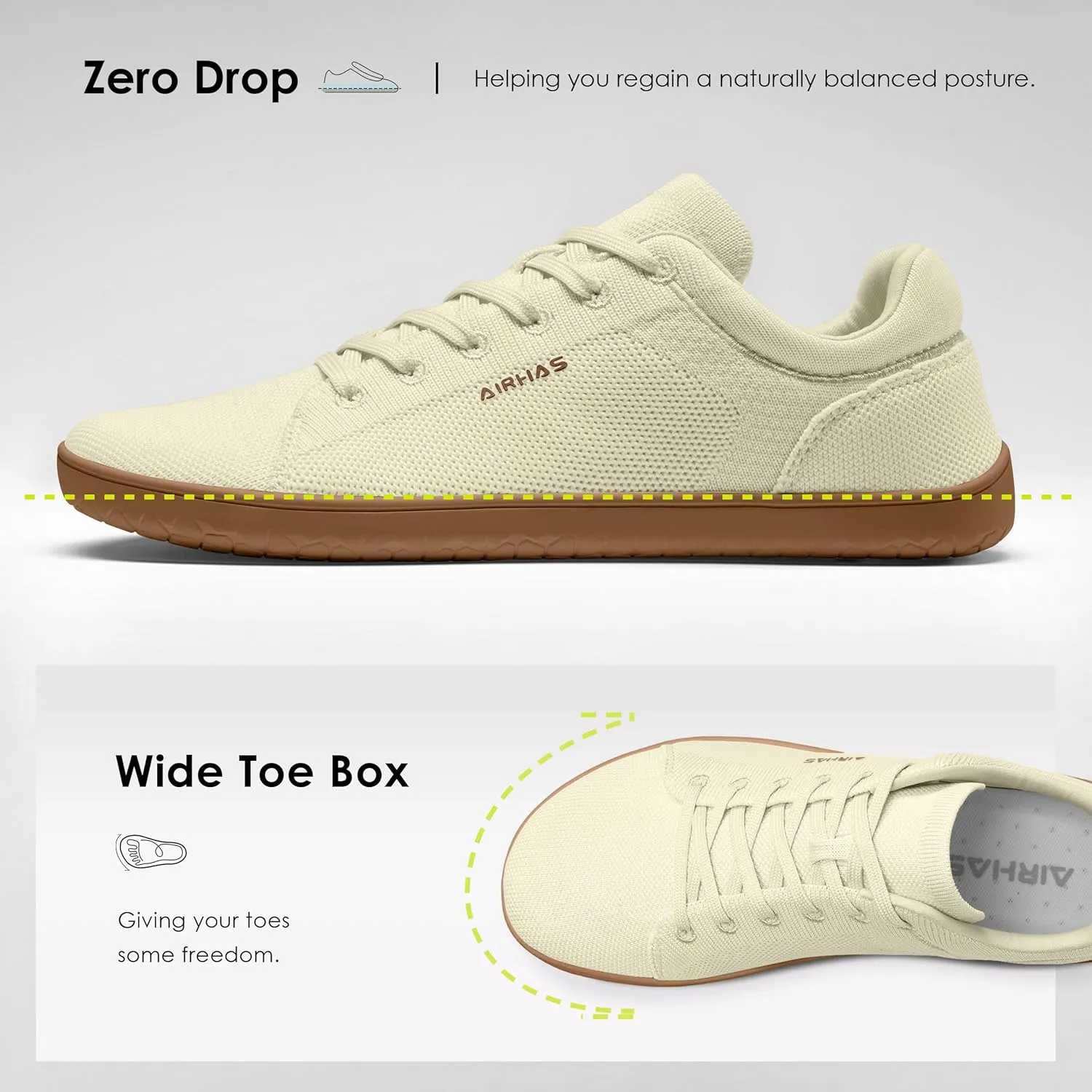 Womens Minimalist Barefoot Shoes Zero Drop Wide Toe Box Shoes Lightweight Casual Fashion Sneakers for Women