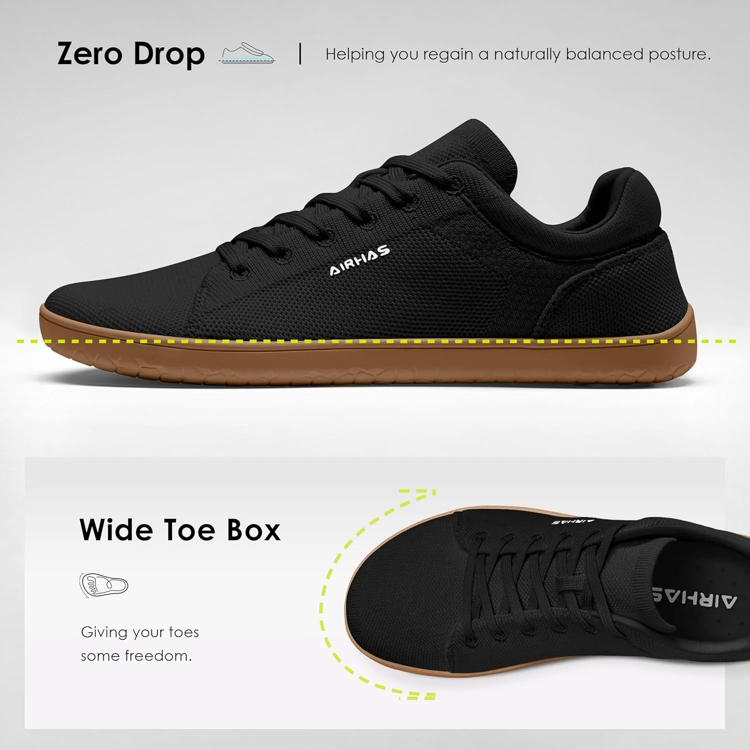 Womens Minimalist Barefoot Shoes Zero Drop Wide Toe Box Shoes Lightweight Casual Fashion Sneakers for Women