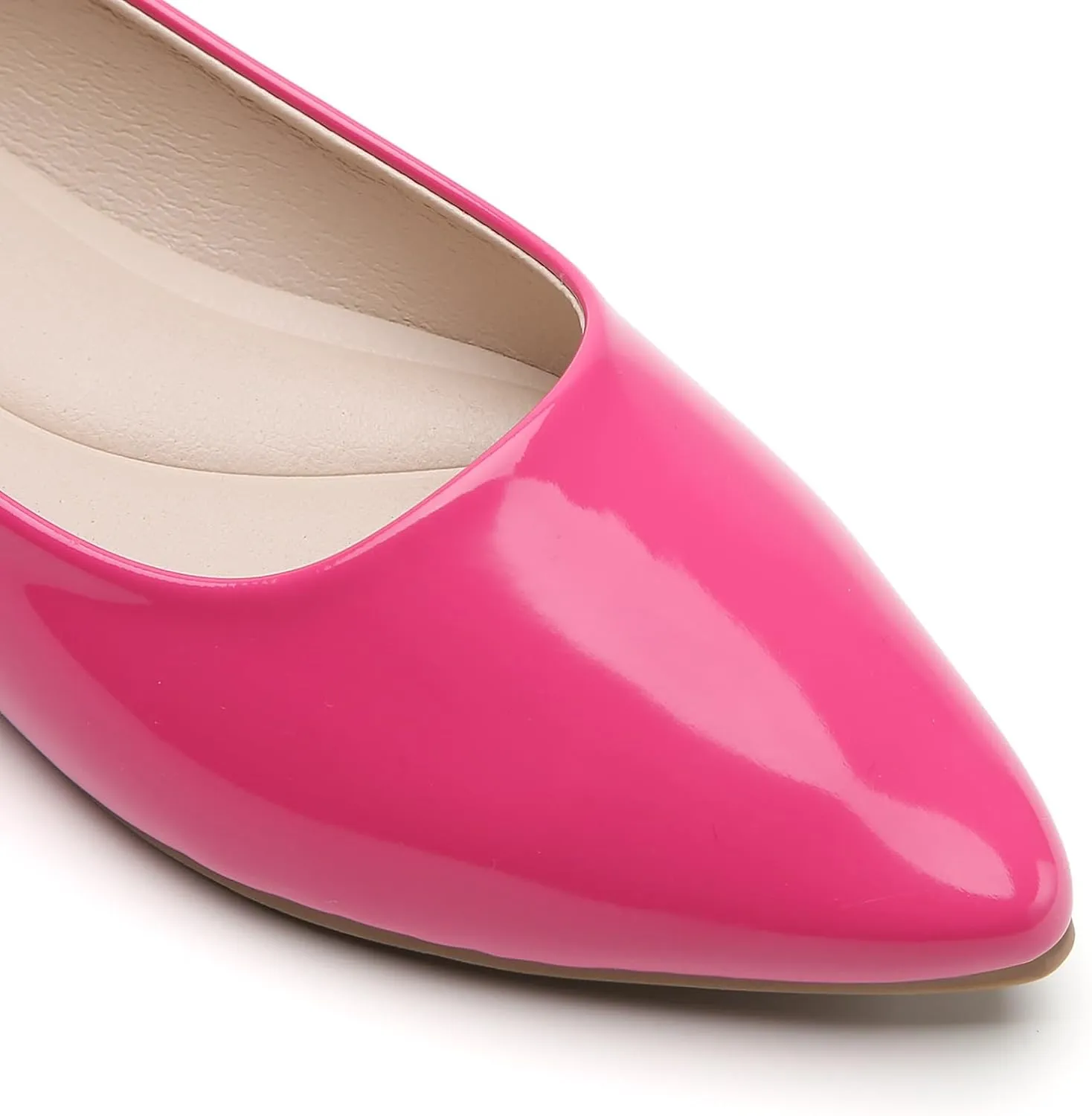Women's Pointy Toe Loafer Flat Comfortable Faux Suede Work Shoes, Cute Penny Loafer Slip On Ballet Flat