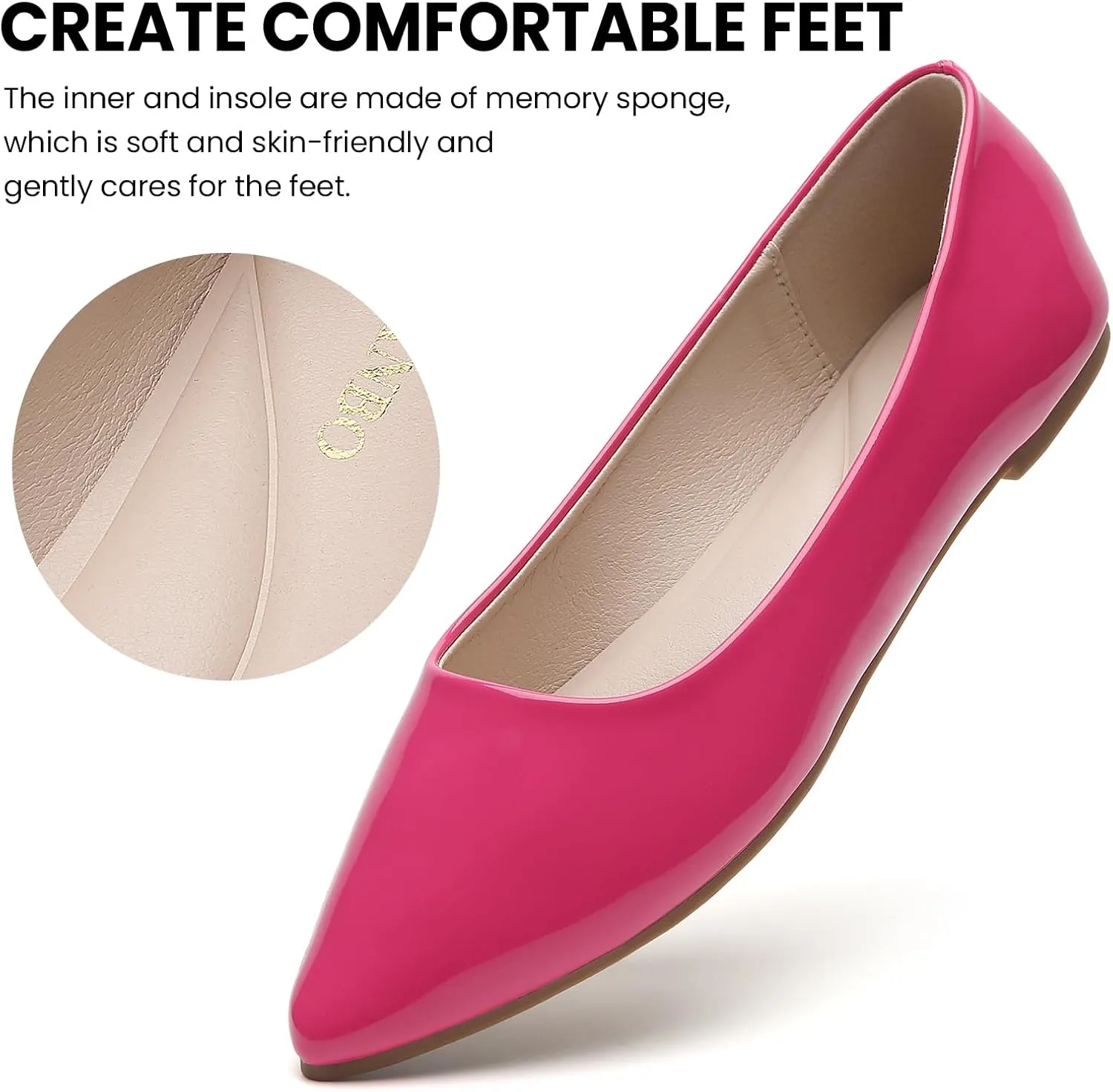 Women's Pointy Toe Loafer Flat Comfortable Faux Suede Work Shoes, Cute Penny Loafer Slip On Ballet Flat