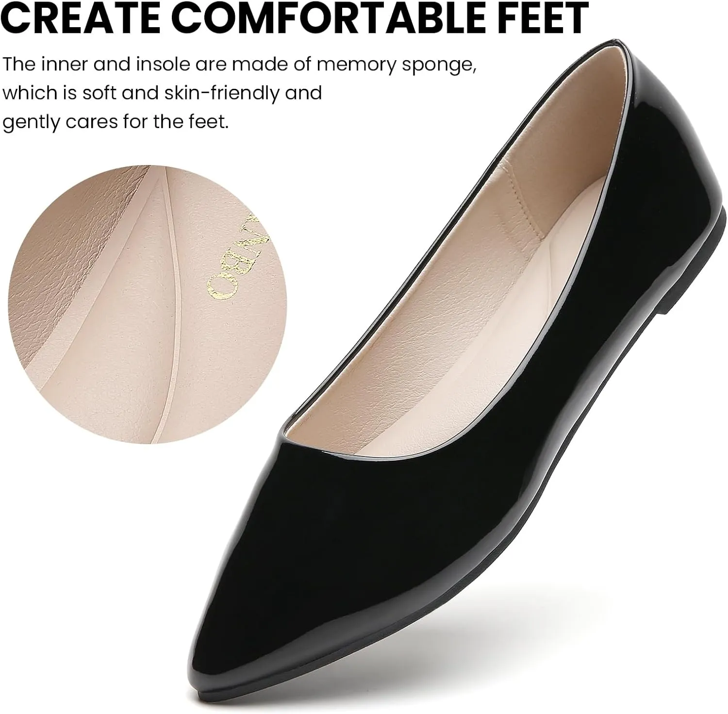 Women's Pointy Toe Loafer Flat Comfortable Faux Suede Work Shoes, Cute Penny Loafer Slip On Ballet Flat