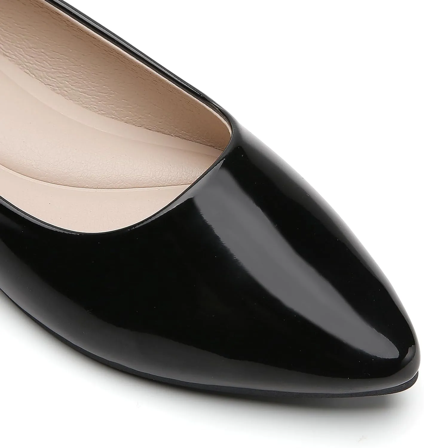 Women's Pointy Toe Loafer Flat Comfortable Faux Suede Work Shoes, Cute Penny Loafer Slip On Ballet Flat