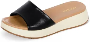Womens Sandals Platform Classic Faux Leather Comfortable Slide for Summer Size 6-11