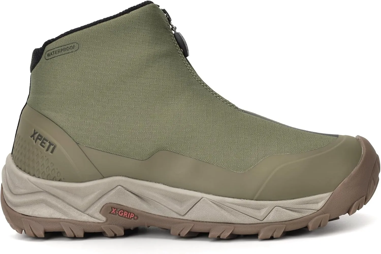 XPETI Men's Coldurban II Front Zip Waterproof Campsite Hiking Boots