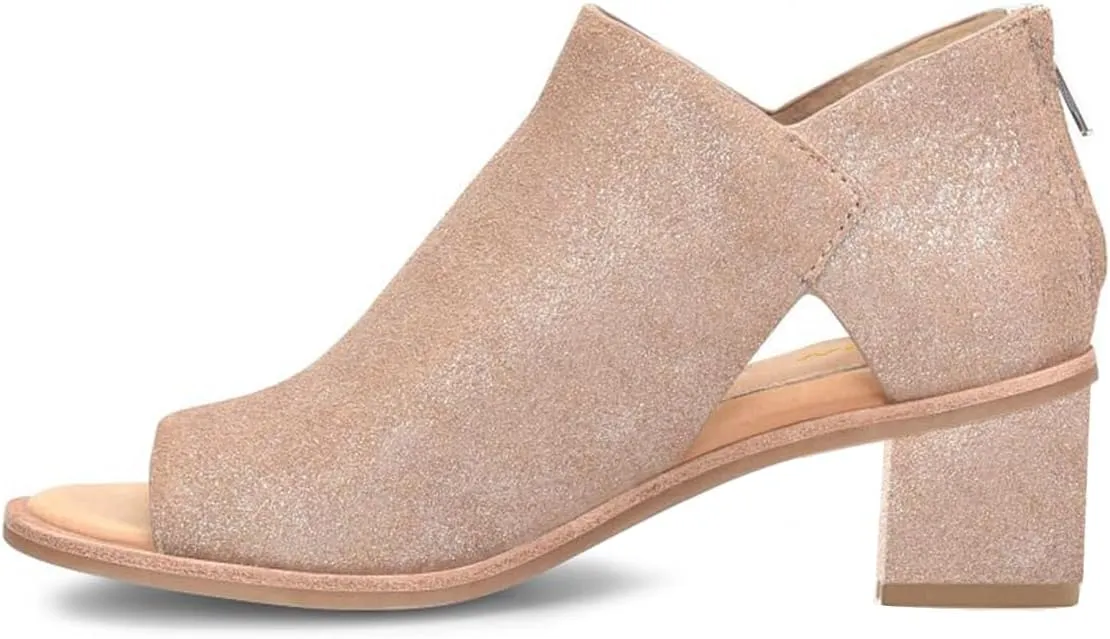 YDN Women's Peep Toe Booties Low Chunky Block Heels Back Zipper Sandal Ankle Boots Comfy Dress Daily Shoes Size 4-16 US