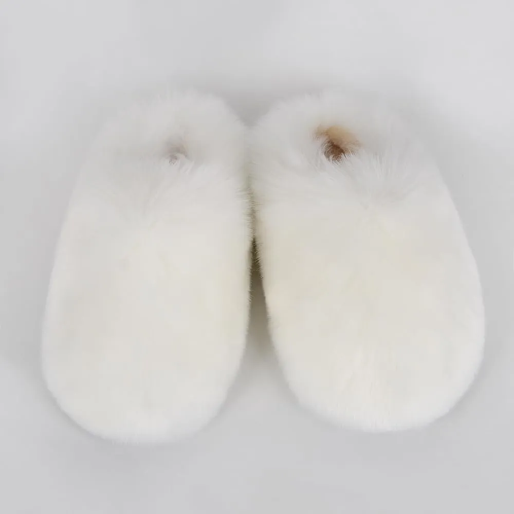 ZSGYCHCY Women's Winter Faux Fur Slides House Slippers Fluffy Sandals Furry Slide Indoor Outdoor