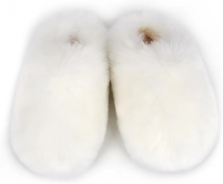 ZSGYCHCY Women's Winter Faux Fur Slides House Slippers Fluffy Sandals Furry Slide Indoor Outdoor
