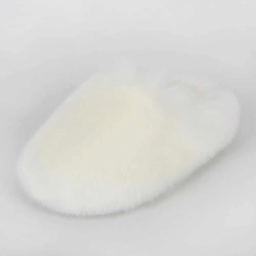 ZSGYCHCY Women's Winter Faux Fur Slides House Slippers Fluffy Sandals Furry Slide Indoor Outdoor